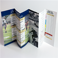 Sports photography 6-Panel Order Form with an Attached/Removable Return Envelope